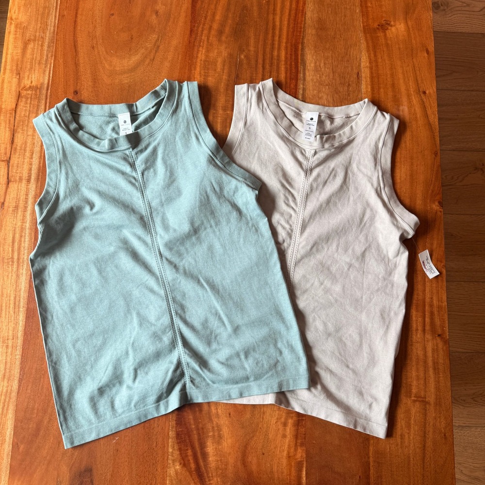 Yogalicious Women's Bundle of 2 Seamless Bridgett Tanks Size S